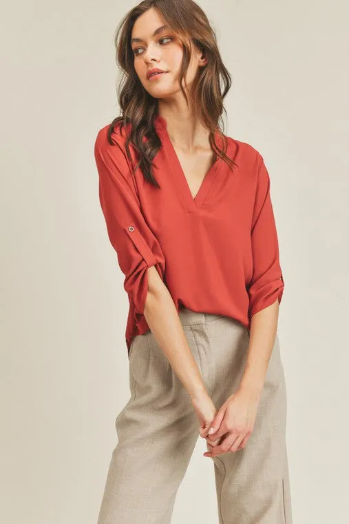 Lush V Neck Top