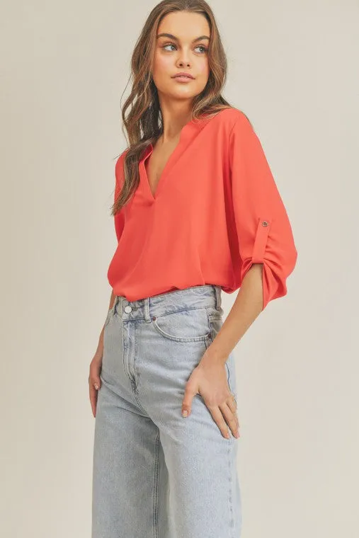 Lush V Neck Top