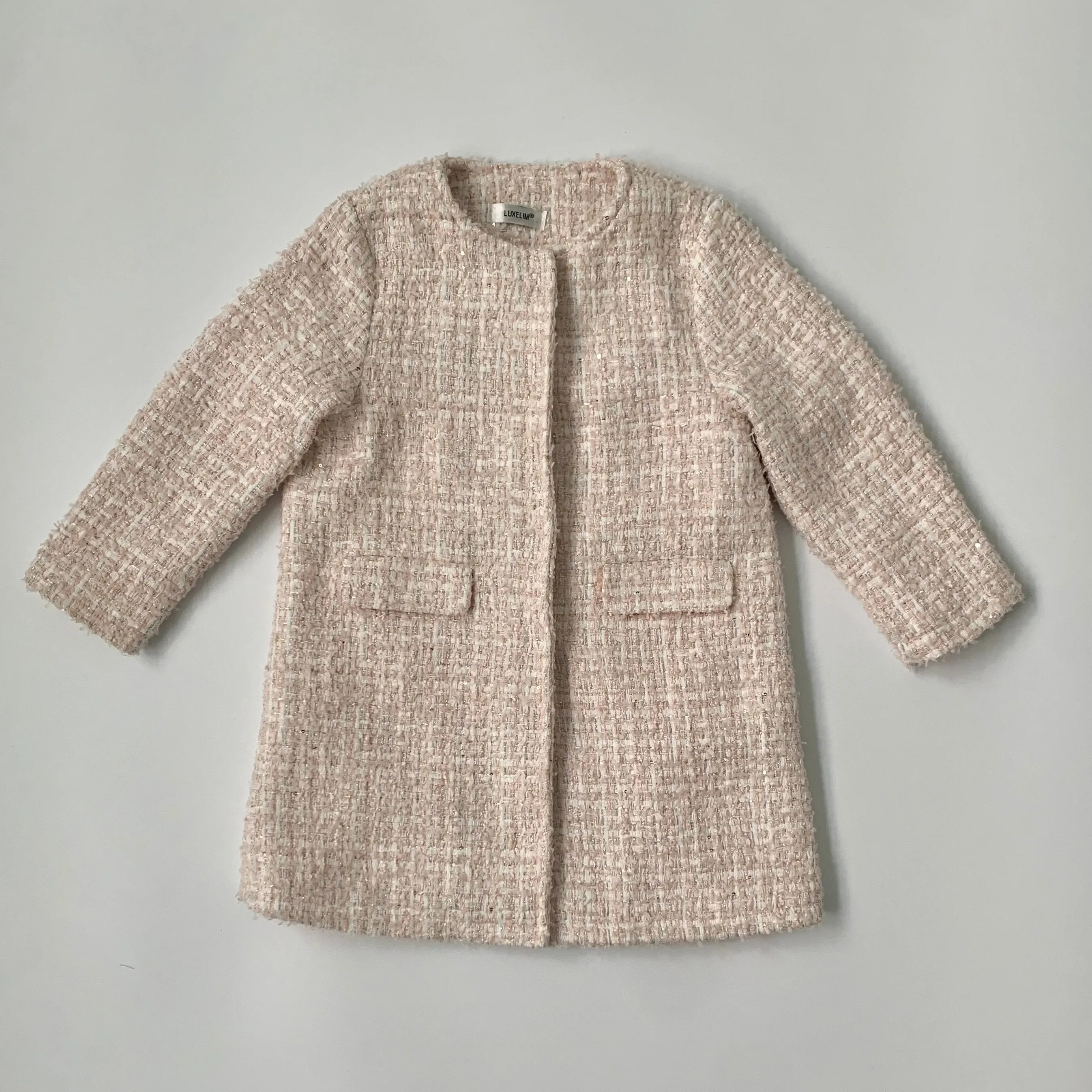 Luxelim Pink Tweed Coat: 4 Years