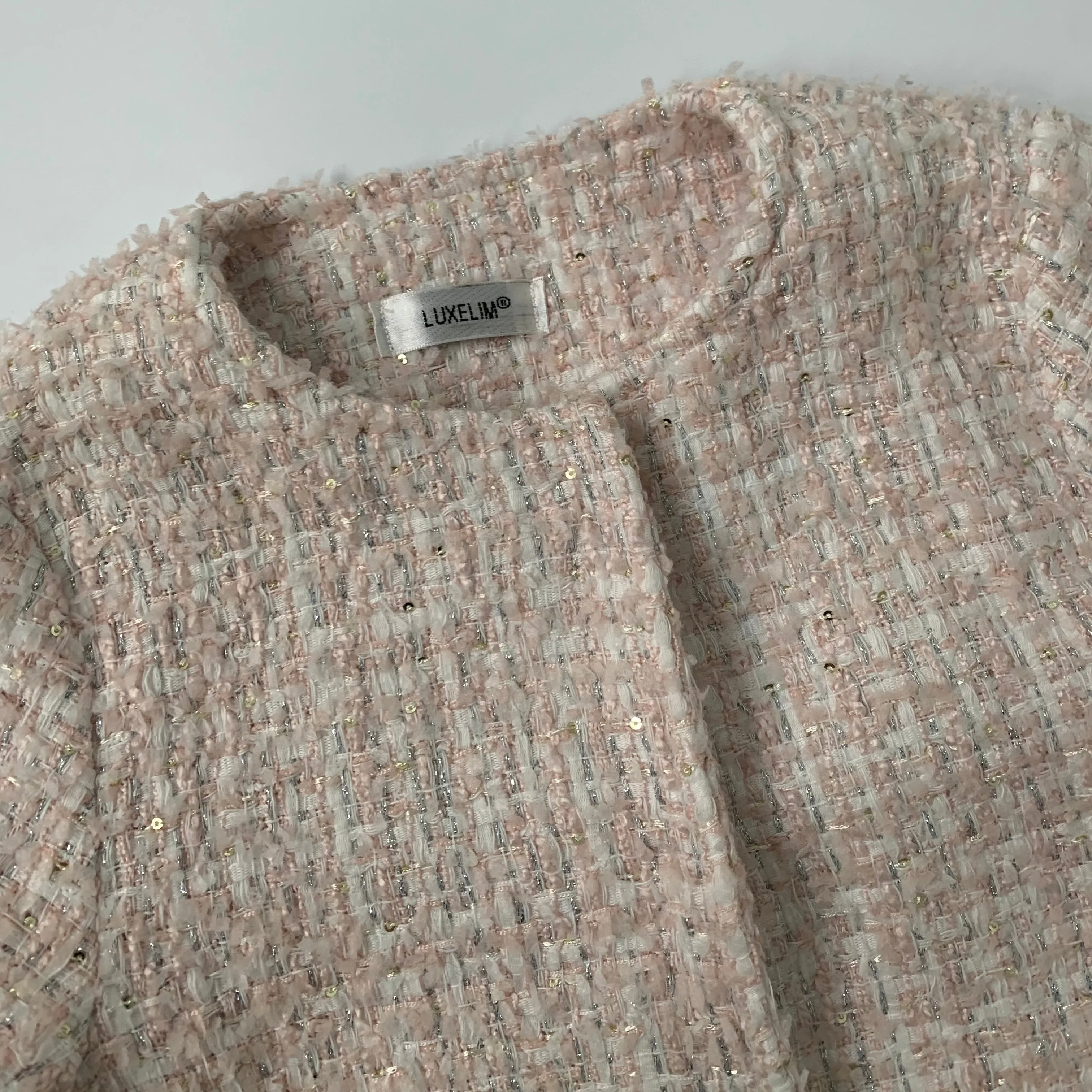 Luxelim Pink Tweed Coat: 9 Years