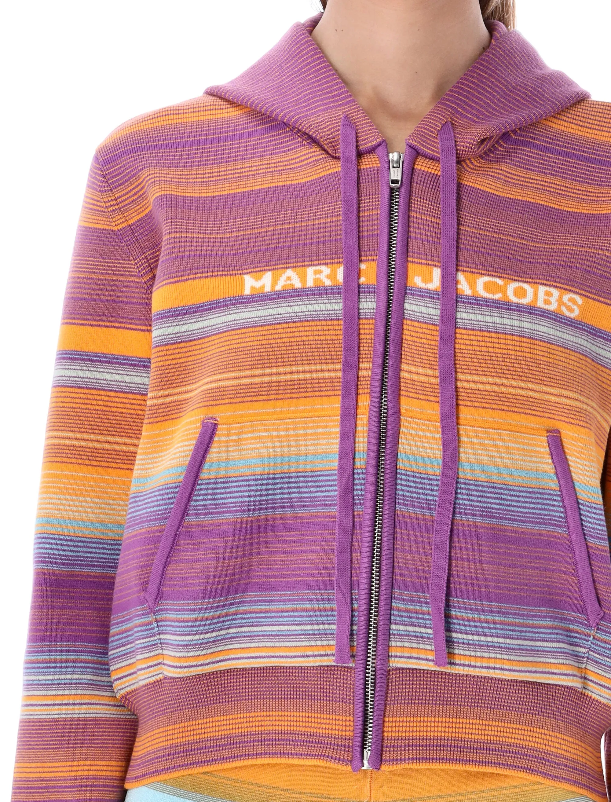 Marc Jacobs Striped Drawstring Hoodie