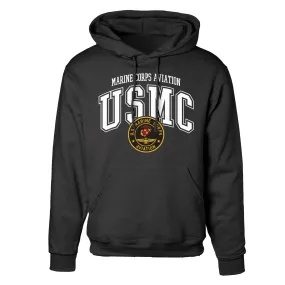 Marine Corps Aviation Arched Hoodie