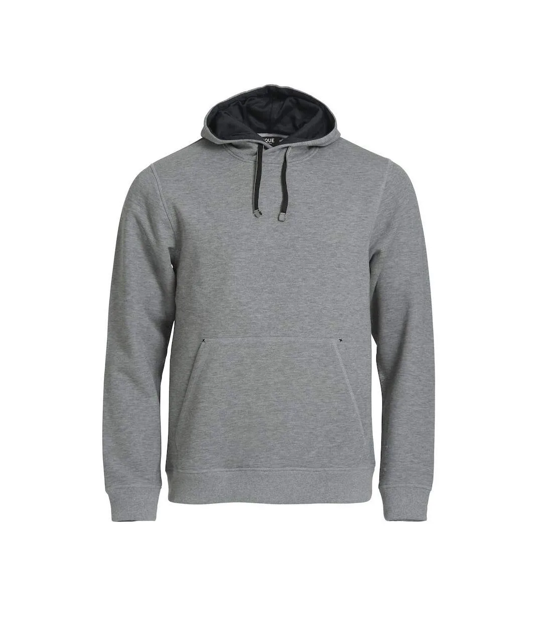 Mens classic melange hoodie grey Clique