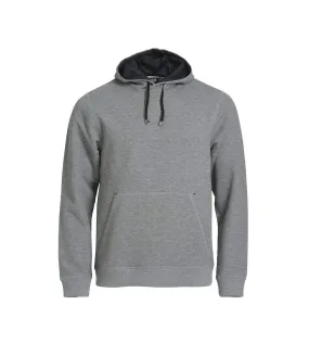 Mens classic melange hoodie grey Clique