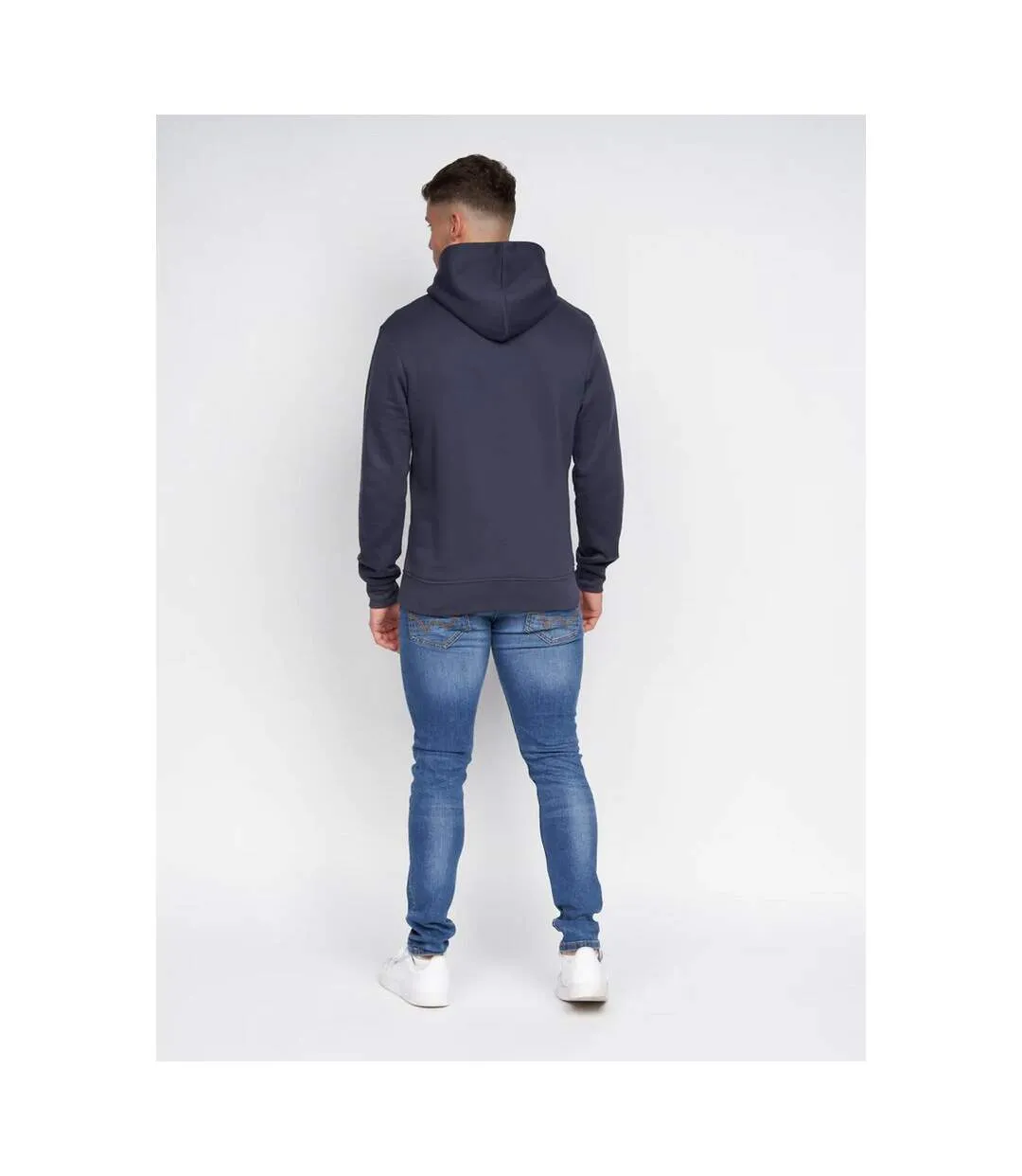 Mens hillman hoodie navy Duck and Cover