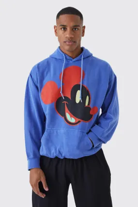 Mickey Mouse License Hoodie | boohooMAN UK