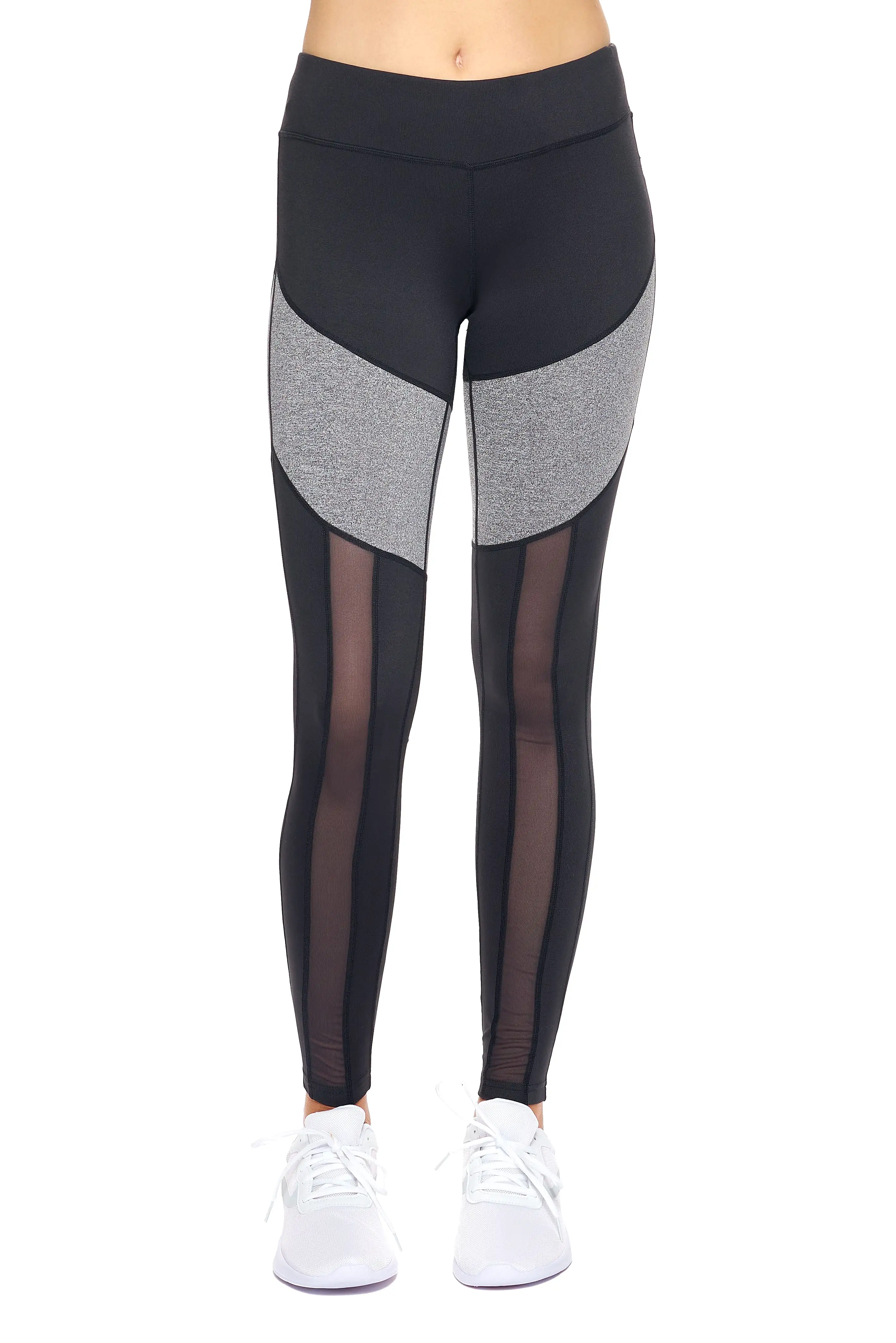 Mid-Rise Calypso Mesh Full Length Leggings