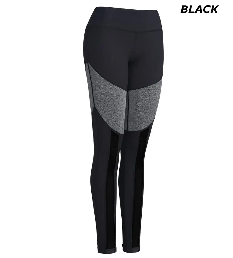 Mid-Rise Calypso Mesh Full Length Leggings