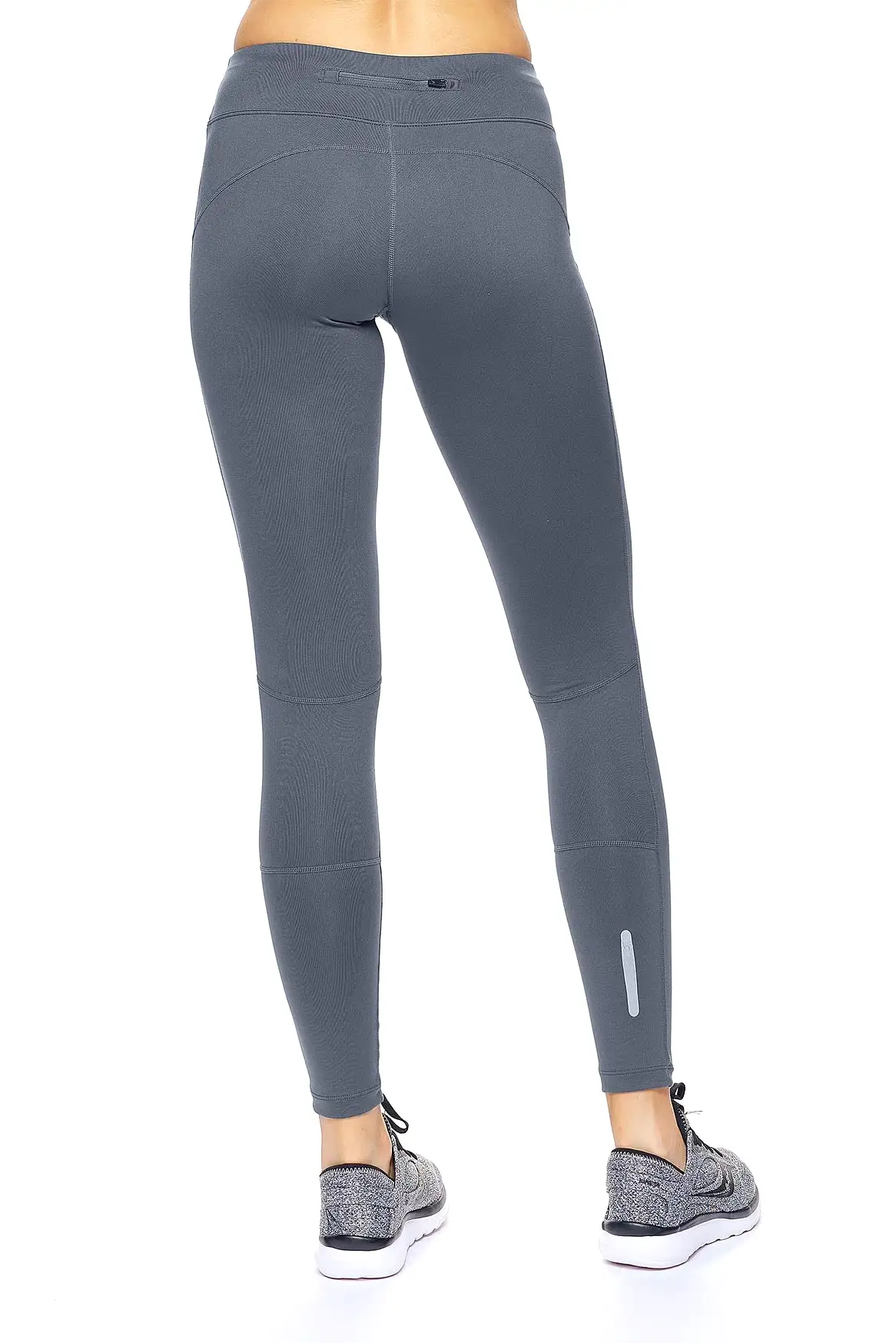 Mid-Rise Zip Pocket Full Length Leggings