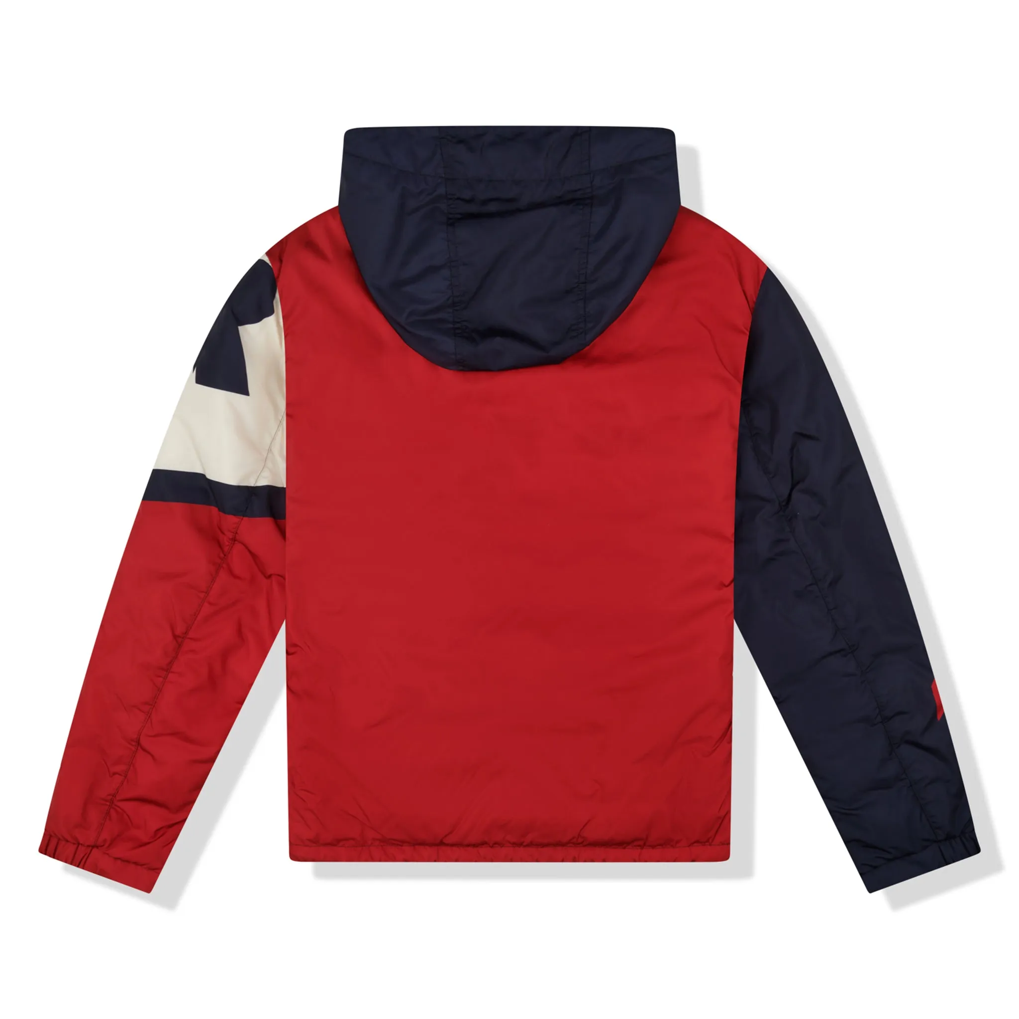 Moncler Logo Hooded Navy Red White Jacket