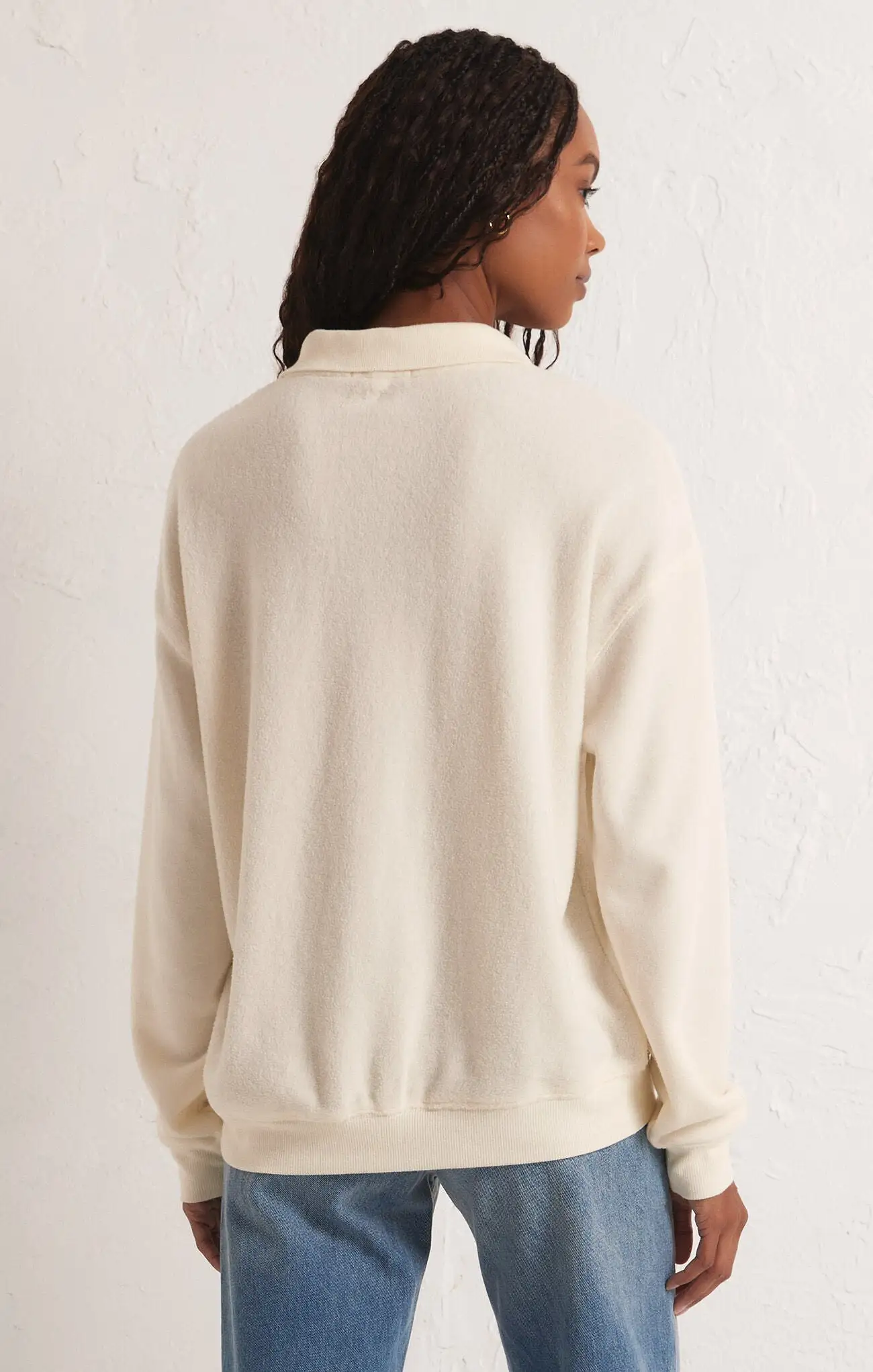 Nico Reverse Fleece Top