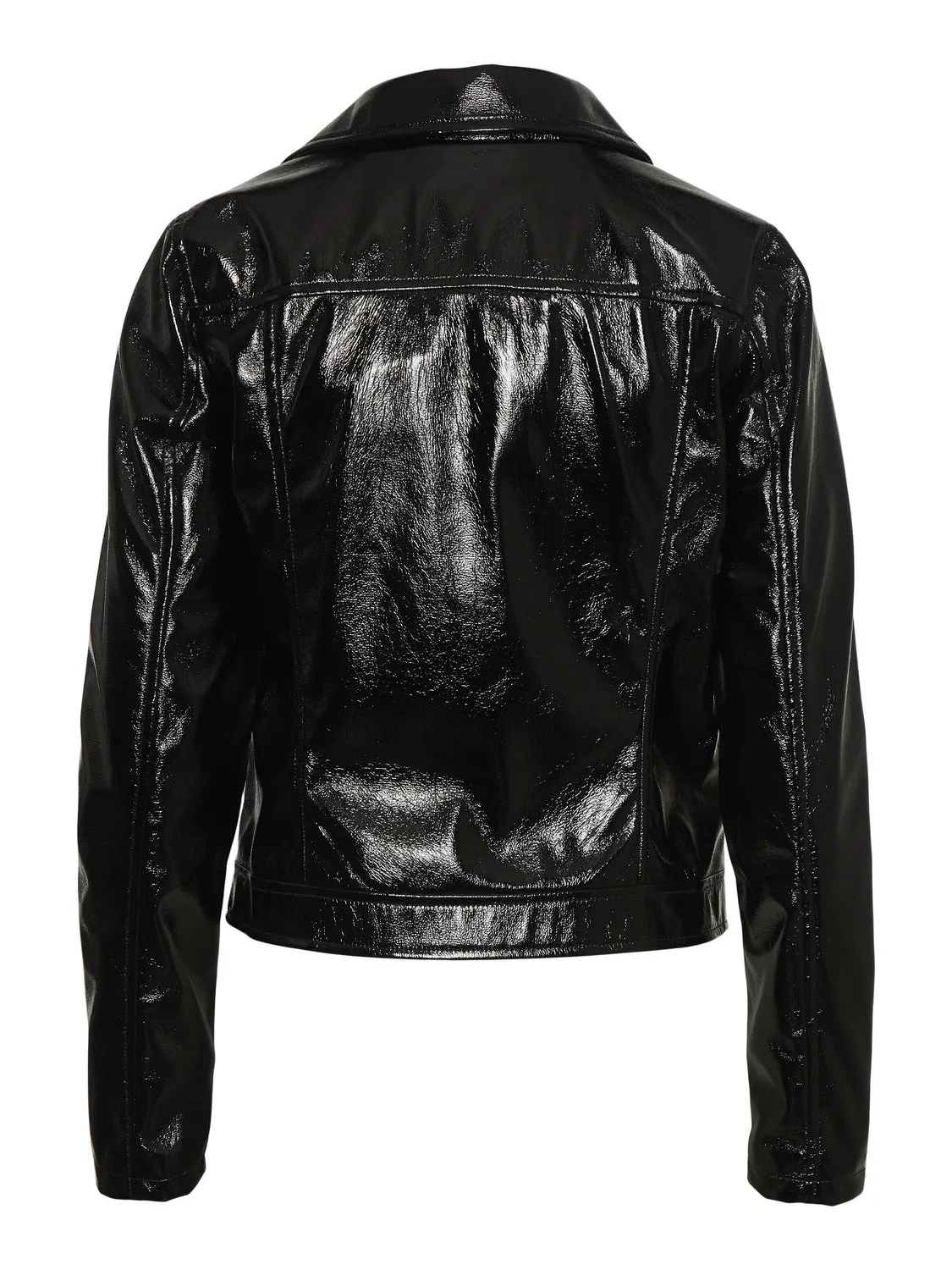 NOISY MAY Patent Biker Jacket