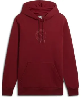 PUMA Tonal Logo Men's Hoodie in Intense Red