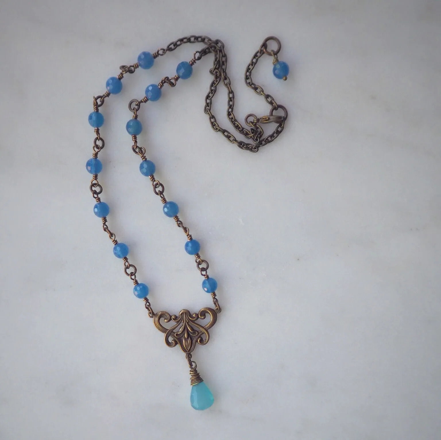 Sea of Blue Stone Necklace