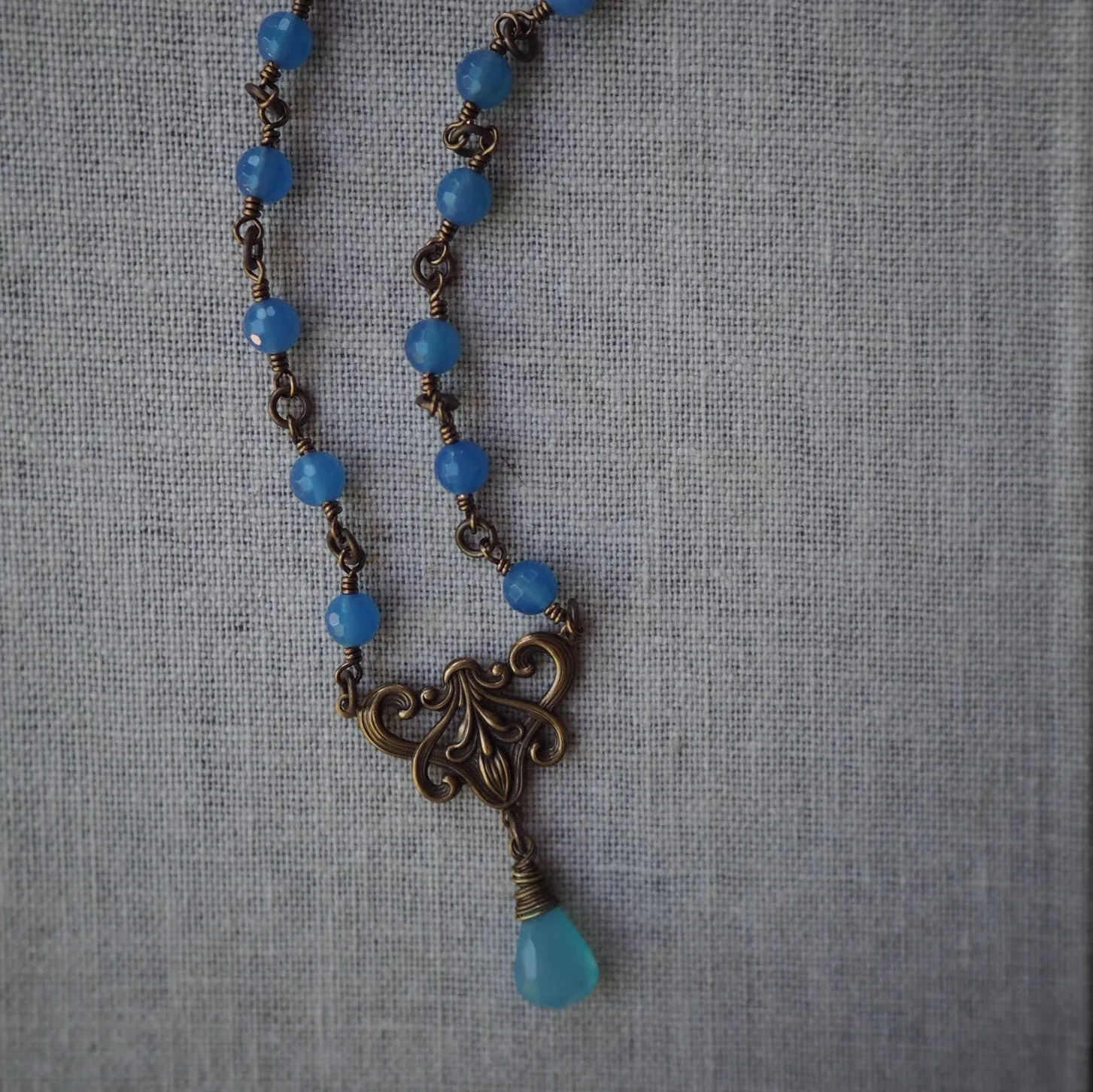 Sea of Blue Stone Necklace