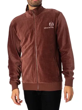 Sergio Tacchini Boris Rib Track Jacket - Deep Mahogany