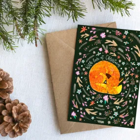 Sleepy Fox - A6 Christmas Card