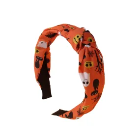 Stella Halloween Designer Headbands in Orange & White