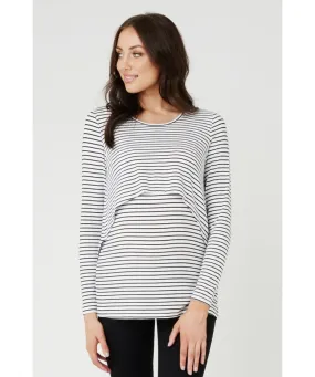 Stripe Swing Back Nursing Top