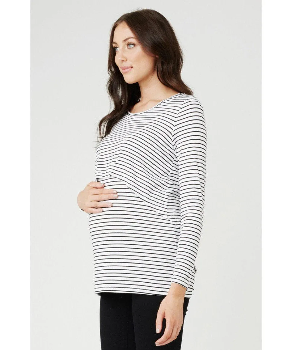 Stripe Swing Back Nursing Top