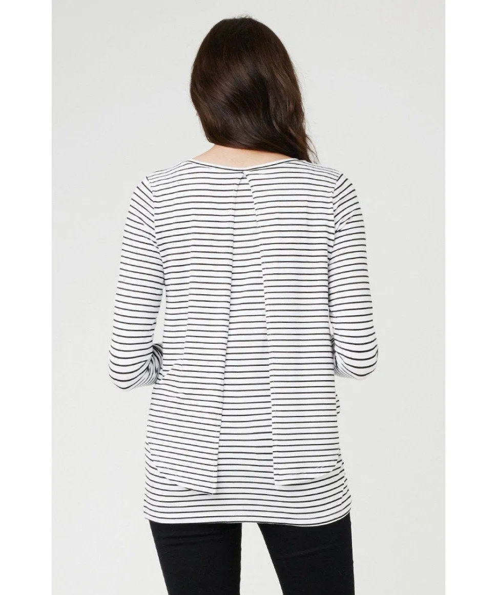 Stripe Swing Back Nursing Top