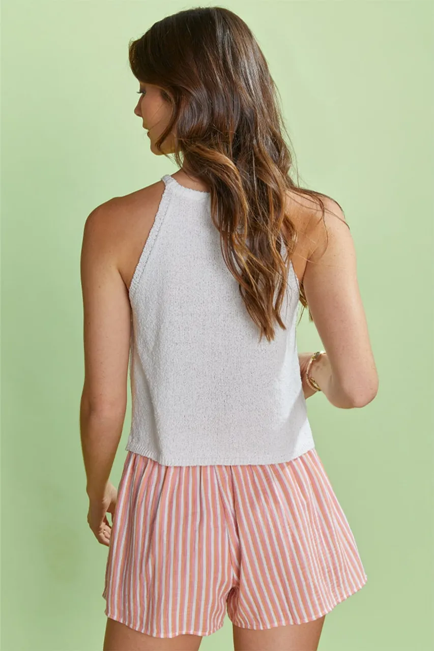 Sutton Halter Sweater Tank Top