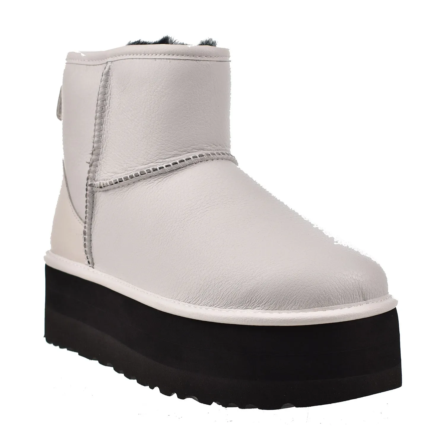 UGG Classic Mini Platform Matte Women's Boots Ultra Matte White