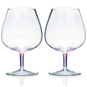 Unicorn Lustre Pair of Brandy Glasses - Gift Boxed