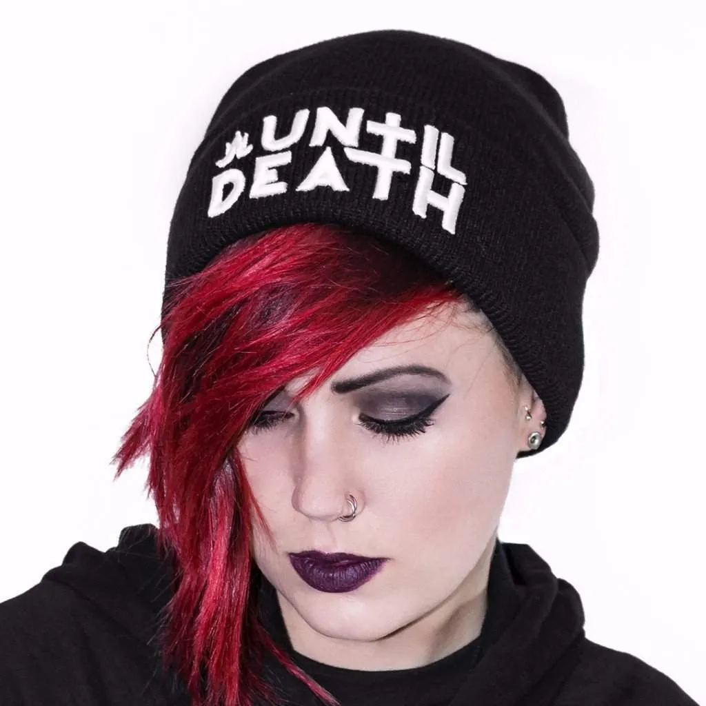 Until Death - Cuffed Knit Beanie - Unisex