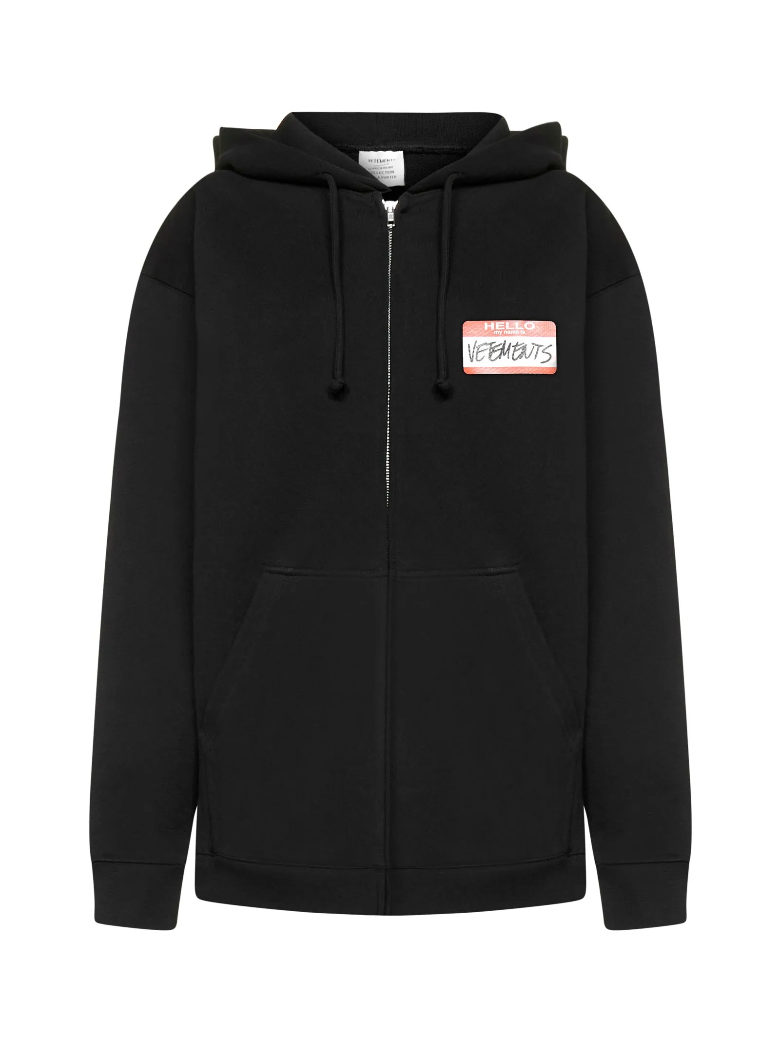 Vetements Logo Patch Zipped Hoodie