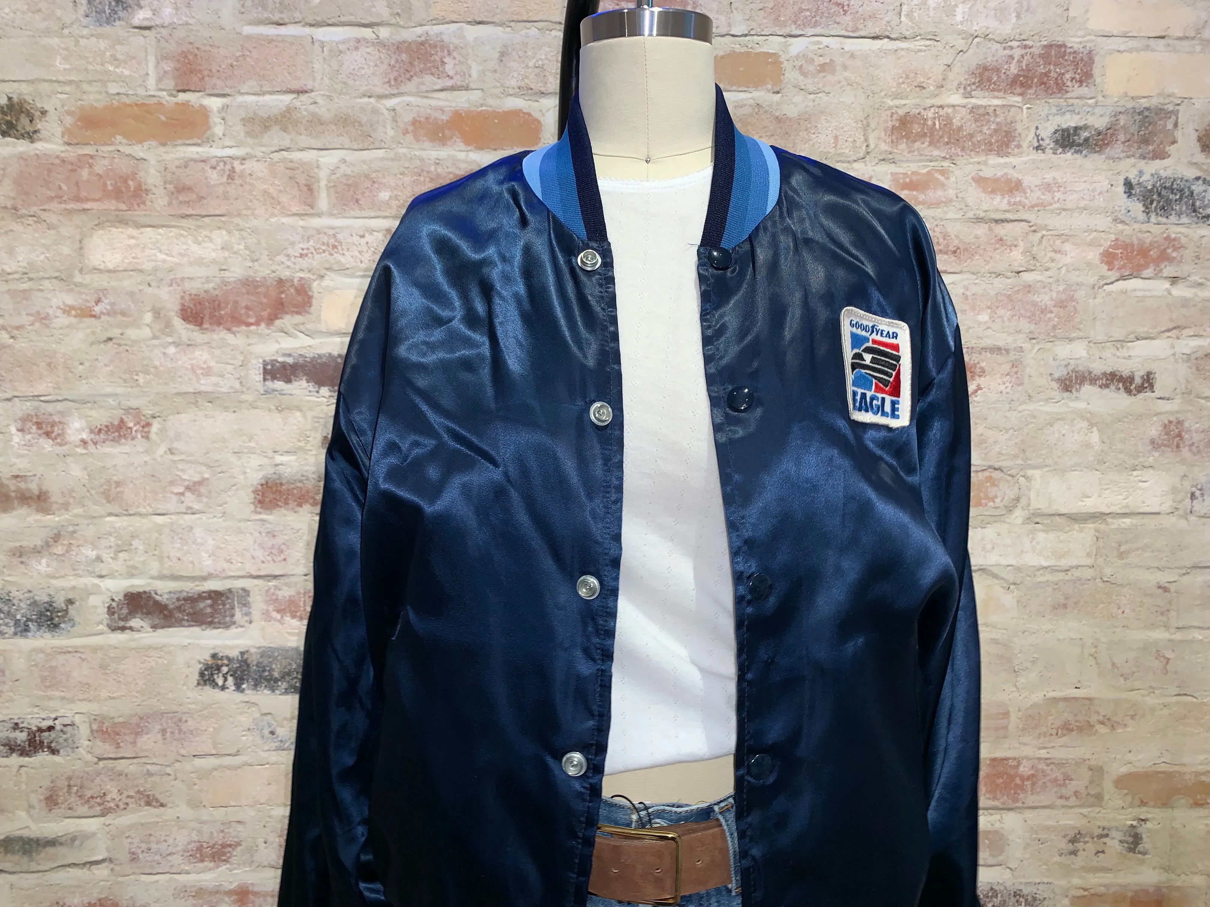 Vintage Good Year Official Racing Jacket Navy