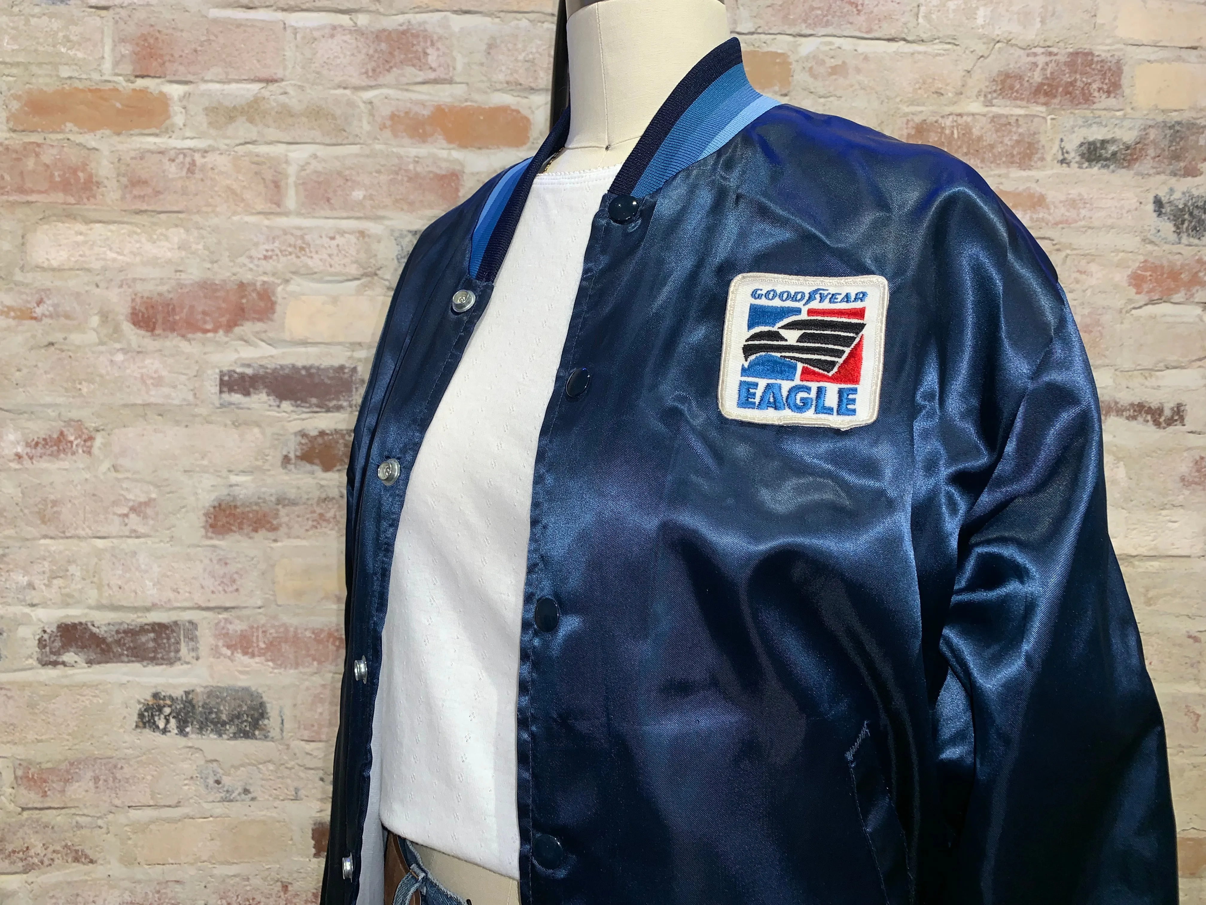 Vintage Good Year Official Racing Jacket Navy