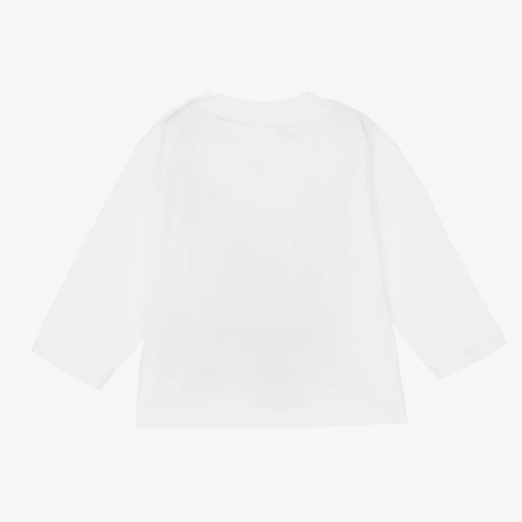 White Logo Sketch Baby Top