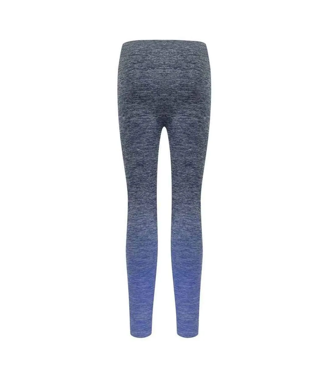 Womens/ladies fade seamless leggings navy/blue marl Tombo