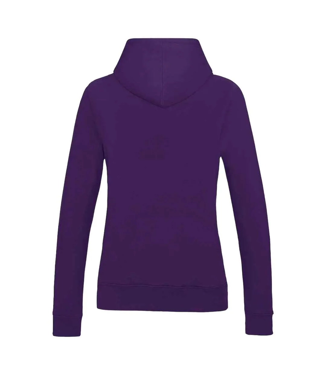 Womens/ladies girlie college hoodie purple Awdis