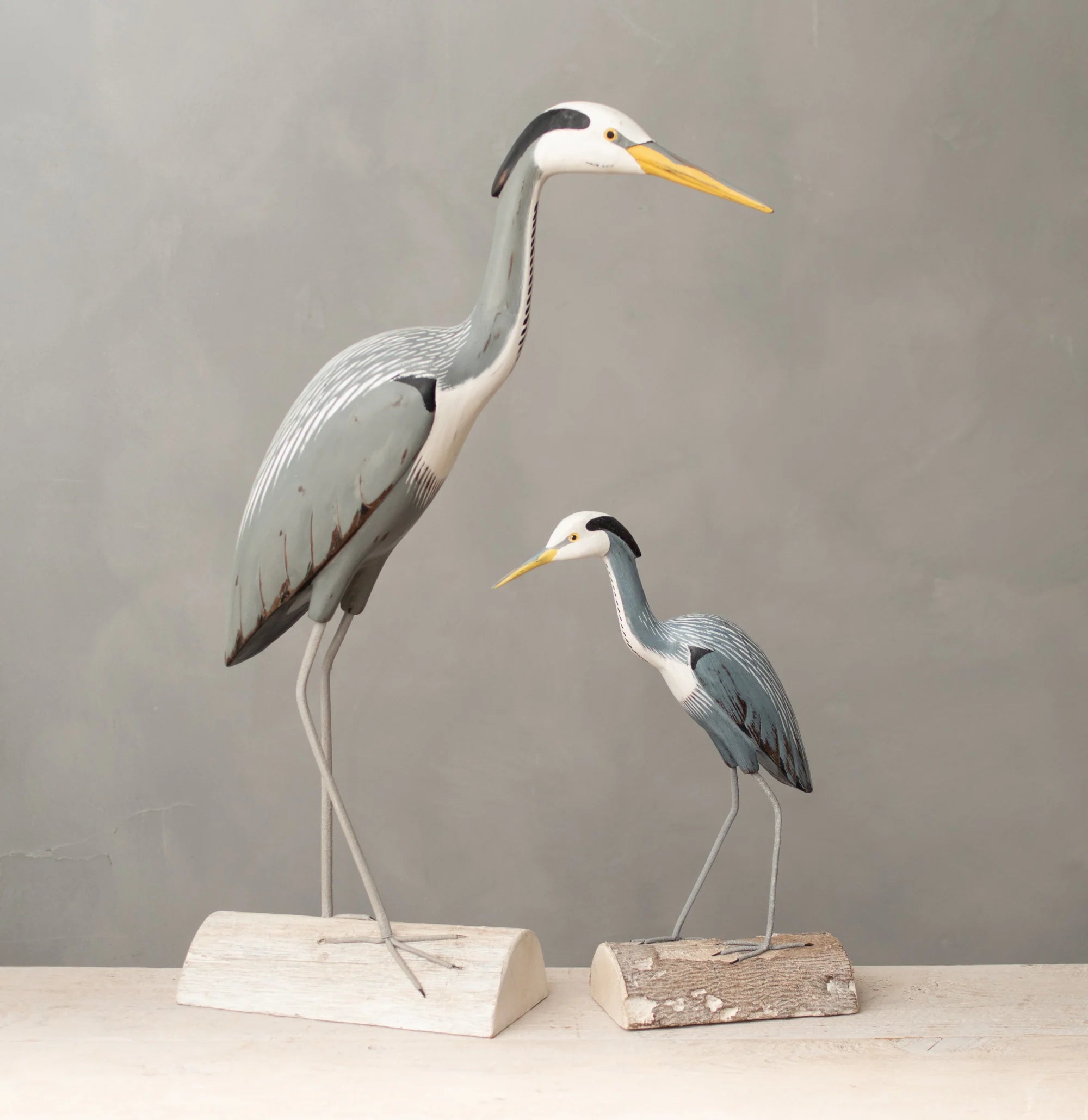 Wooden Great Blue Heron - 28 Tall