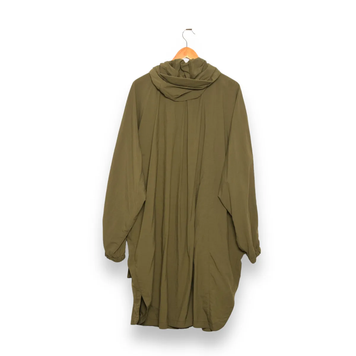 YMC Pala Poncho Hooded Coat olive