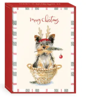 Yorkie Christmas Cards