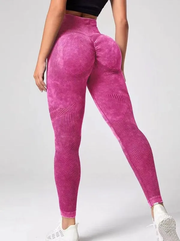 ZASUWA Female Denim Scrunch Bum Quick-dry Seamless Leggings